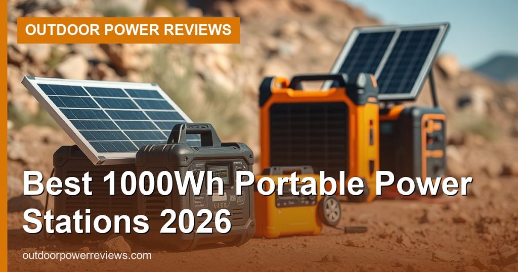 Best 1000Wh Portable Power Stations 2026 - Outdoor Power Reviews