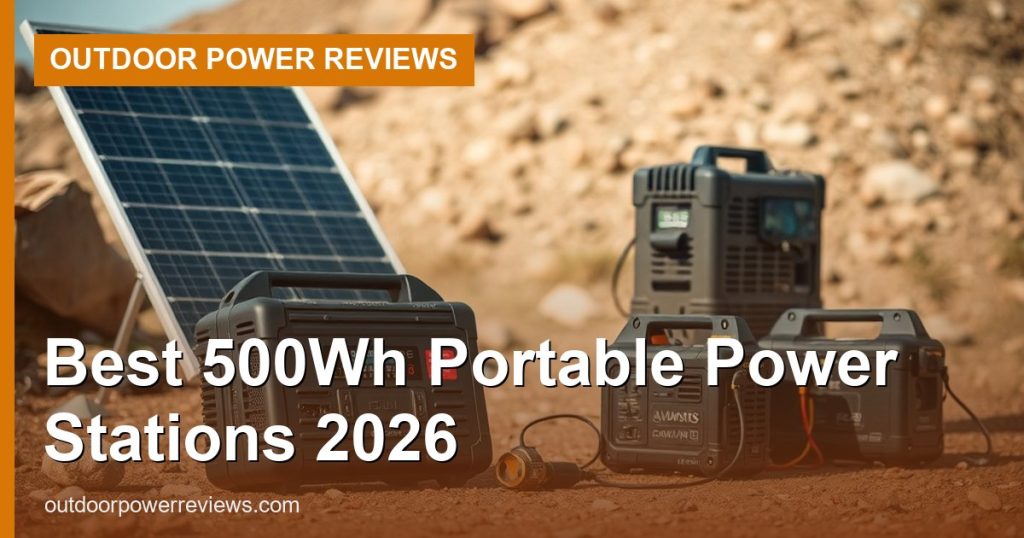 Best 500Wh Portable Power Stations 2026 - Outdoor Power Reviews