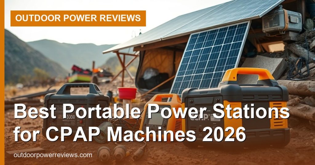 Best Portable Power Stations for CPAP Machines 2026 - Outdoor Power Reviews