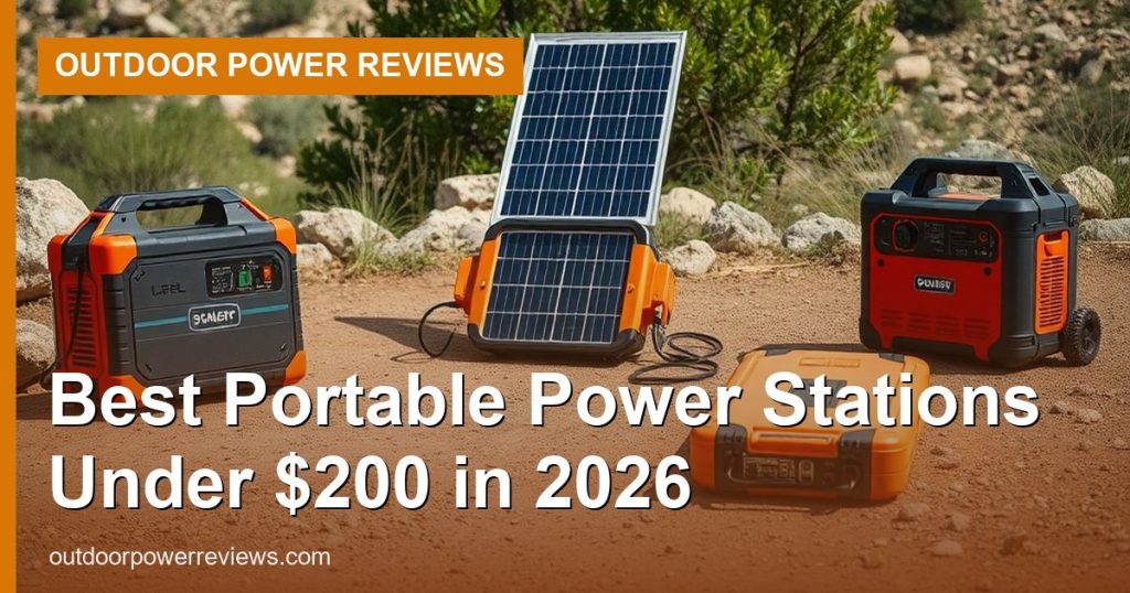 Best Portable Power Stations Under $200 in 2026 - Outdoor Power Reviews