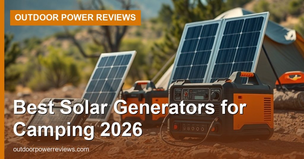 Best Solar Generators for Camping 2026 - Outdoor Power Reviews