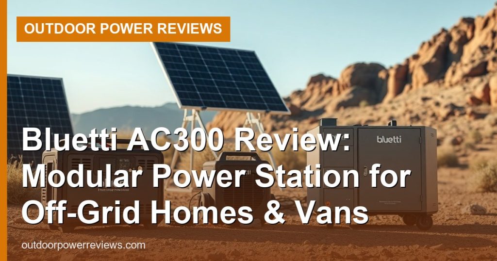 Bluetti AC300 Review: Modular Power Station for Off-Grid Homes & Vans - Outdoor Power Reviews