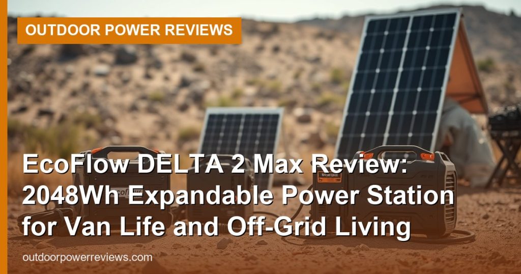EcoFlow DELTA 2 Max Review: 2048Wh Expandable Power Station for Van Life and Off-Grid Living - Outdoor Power Reviews