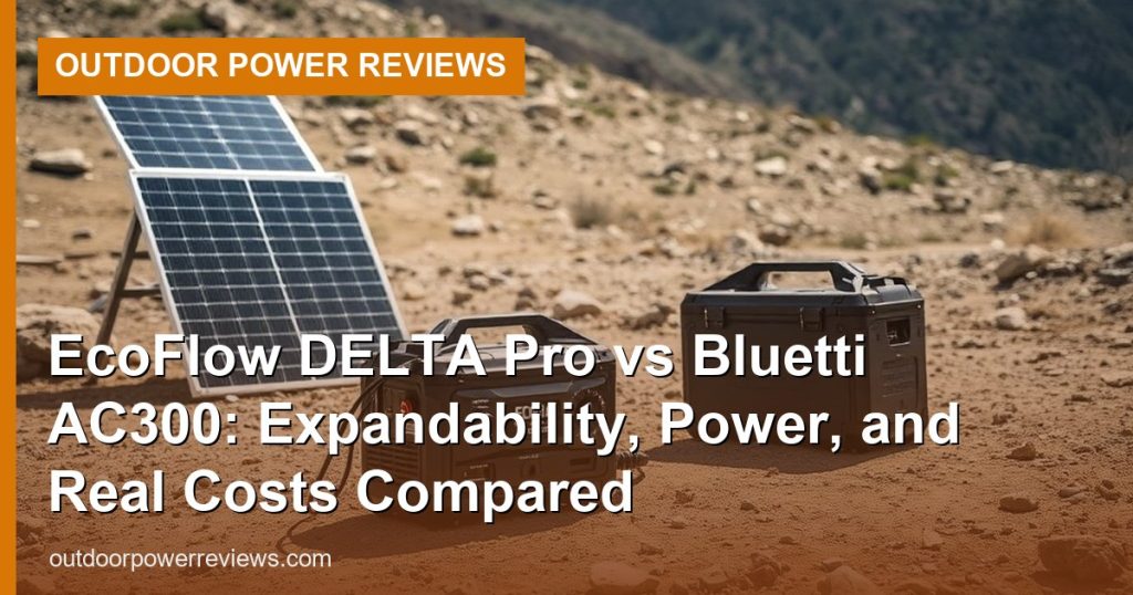 EcoFlow DELTA Pro vs Bluetti AC300: Expandability, Power, and Real Costs Compared - Outdoor Power Reviews
