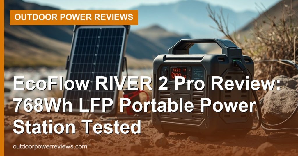EcoFlow RIVER 2 Pro Review: 768Wh LFP Portable Power Station Tested - Outdoor Power Reviews