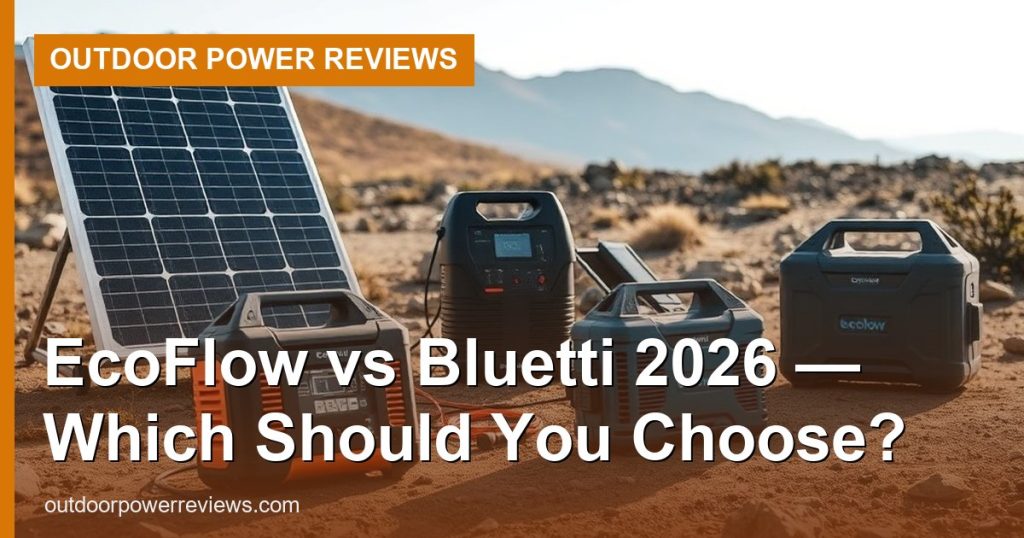 EcoFlow vs Bluetti 2026 — Which Should You Choose? - Outdoor Power Reviews
