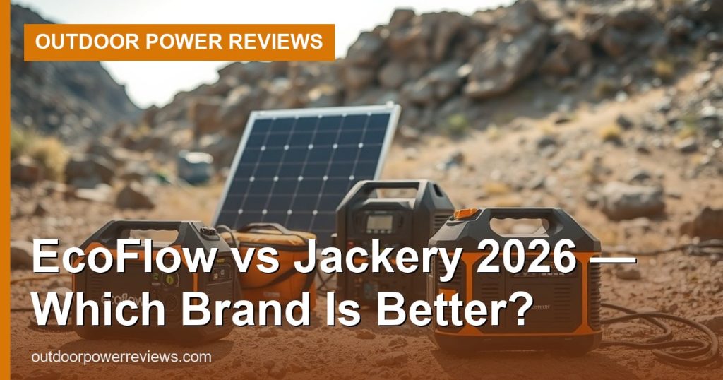 EcoFlow vs Jackery 2026 — Which Brand Is Better? - Outdoor Power Reviews