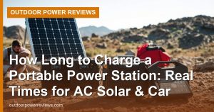 How Long to Charge a Portable Power Station: Real Times for AC Solar & Car