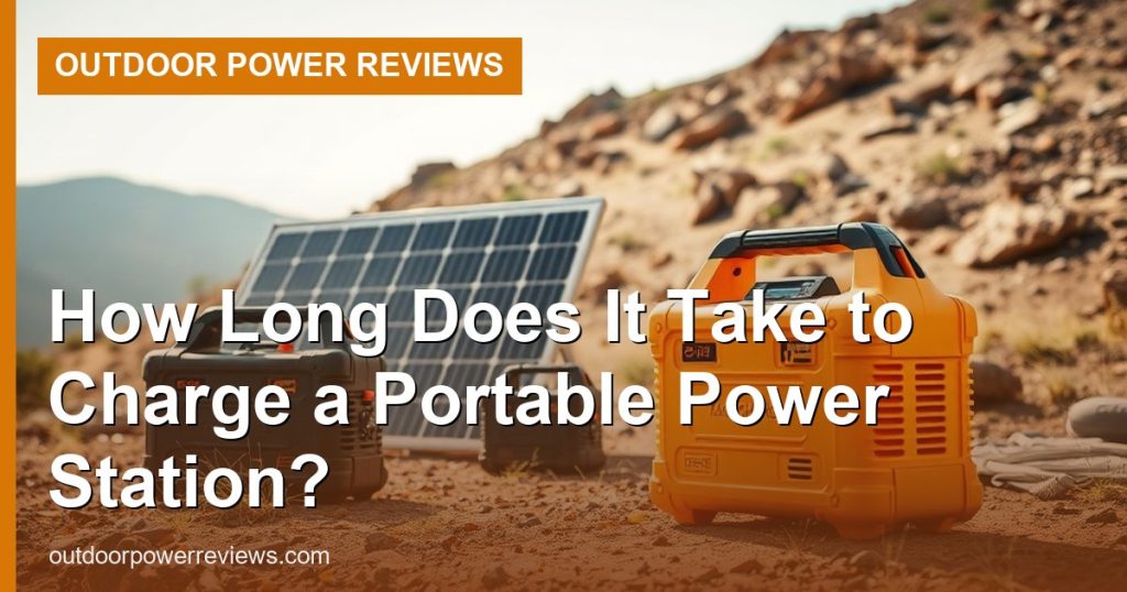 How Long Does It Take to Charge a Portable Power Station? - Outdoor Power Reviews
