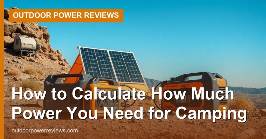 How to Calculate How Much Power You Need for Camping - Outdoor Power Reviews