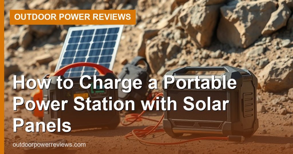 How to Charge a Portable Power Station with Solar Panels - Outdoor Power Reviews