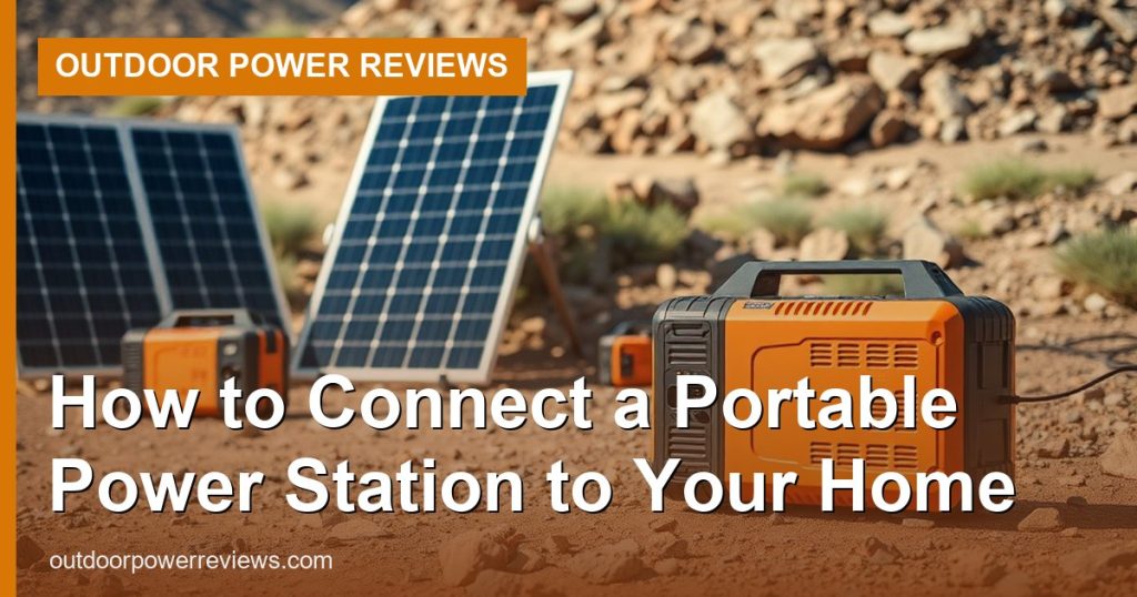How to Connect a Portable Power Station to Your Home - Outdoor Power Reviews