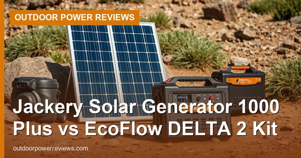 Jackery Solar Generator 1000 Plus vs EcoFlow DELTA 2 Kit - Outdoor Power Reviews