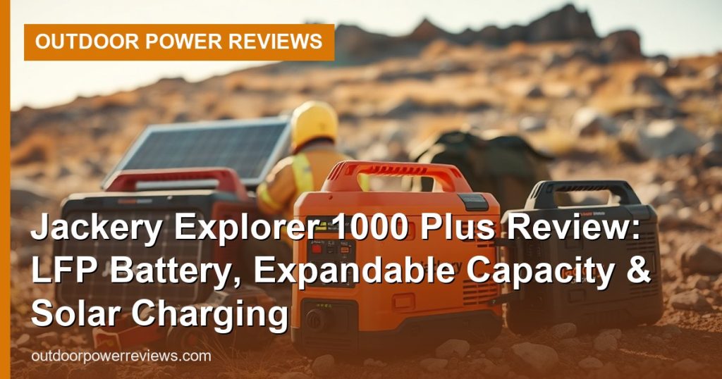 Jackery Explorer 1000 Plus Review: LFP Battery, Expandable Capacity & Solar Charging - Outdoor Power Reviews