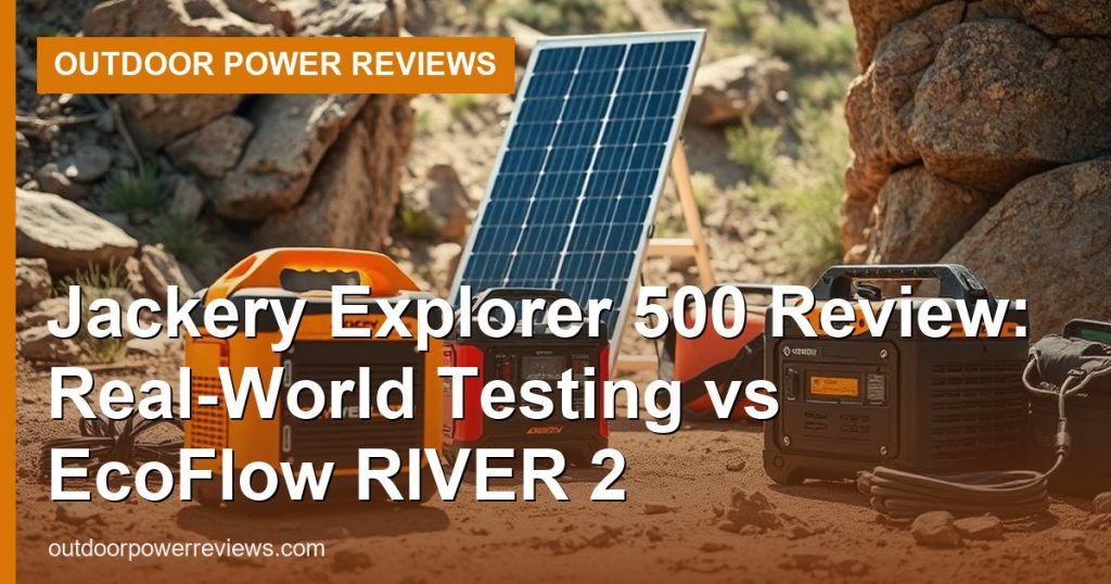 Jackery Explorer 500 Review: Real-World Testing vs EcoFlow RIVER 2 - Outdoor Power Reviews