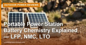 Portable Power Station Battery Chemistry Explained — LFP, NMC, LTO