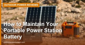 How to Maintain Your Portable Power Station Battery