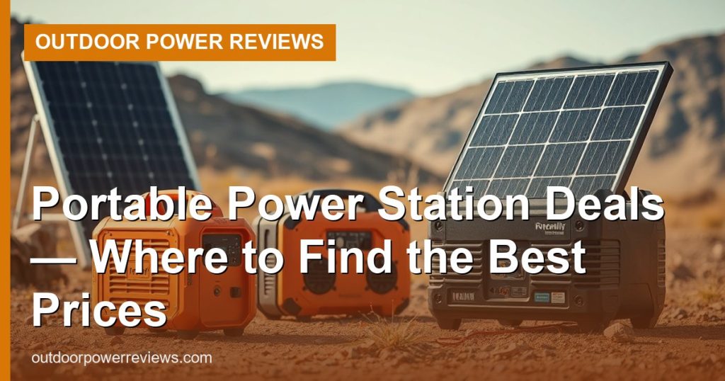 Portable Power Station Deals — Where to Find the Best Prices - Outdoor Power Reviews