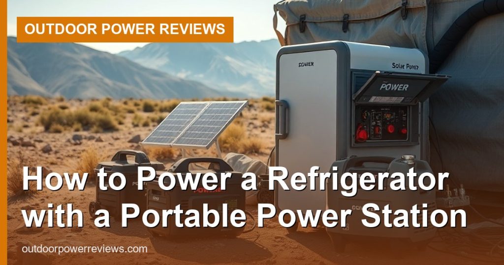 How to Power a Refrigerator with a Portable Power Station - Outdoor Power Reviews