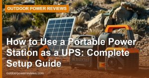 How to Use a Portable Power Station as a UPS: Complete Setup Guide