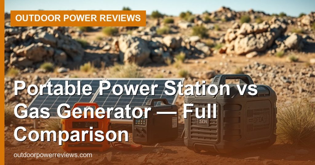 Portable Power Station vs Gas Generator — Full Comparison - Outdoor Power Reviews