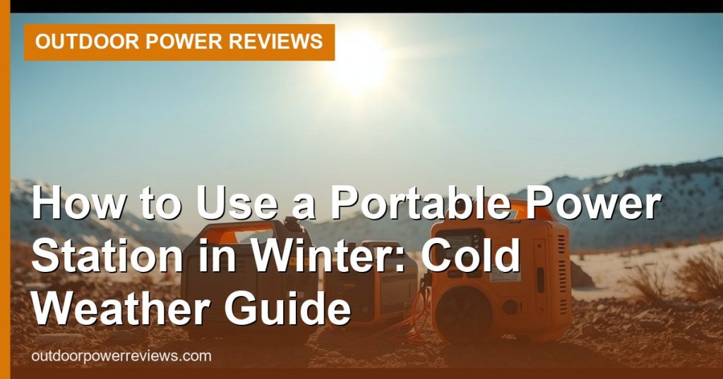 How to Use a Portable Power Station in Winter: Cold Weather Guide - Outdoor Power Reviews