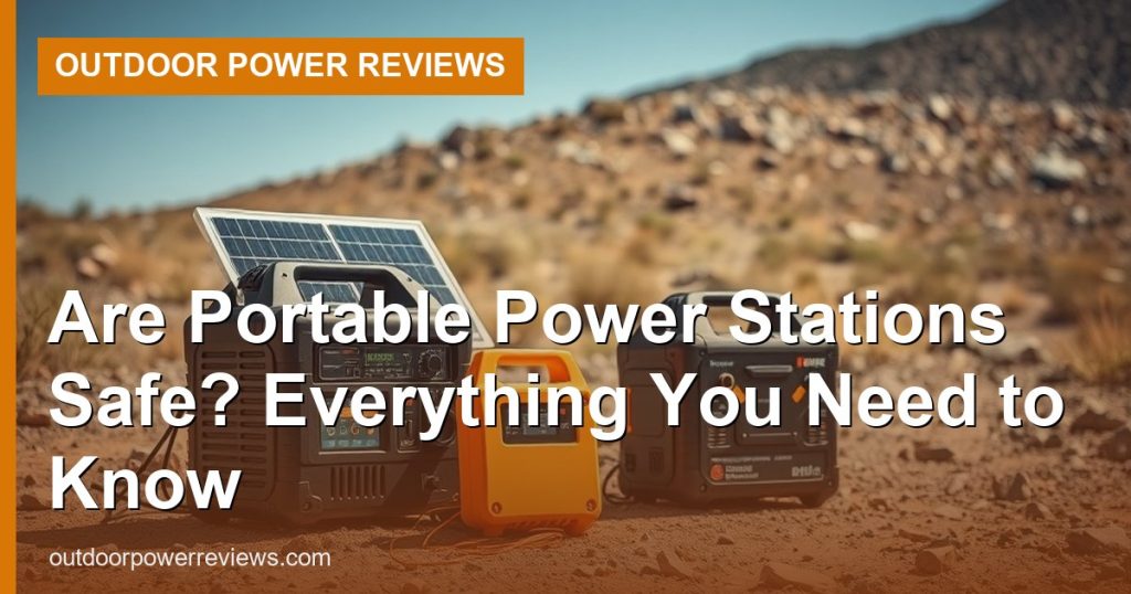 Are Portable Power Stations Safe? Everything You Need to Know - Outdoor Power Reviews