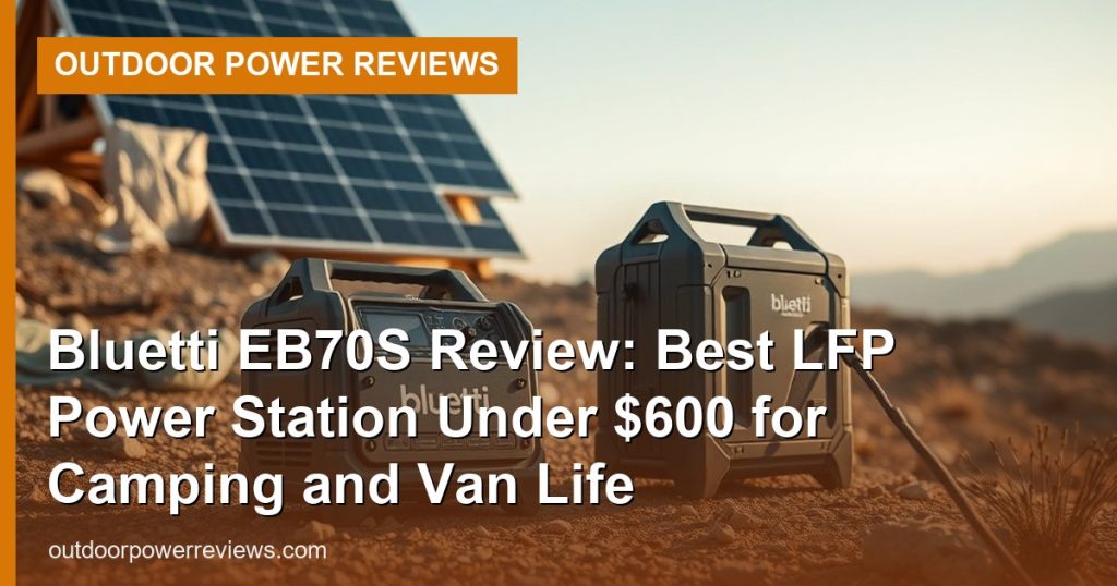Bluetti EB70S Review: Best LFP Power Station Under $600 for Camping and Van Life - Outdoor Power Reviews